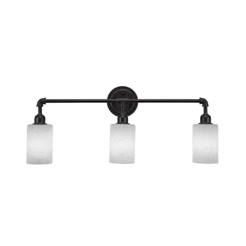 Toltec Lighting 183-DG-310 Vintage 3-Light Bathroom Vanity Bar with 4