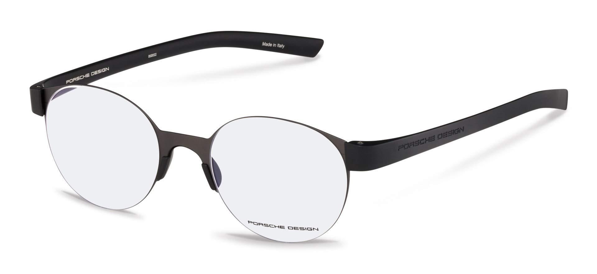 Porsche Design 8812 Black Reading Glasses +1.0 Strength - Stylish & Lightweight for Computer Work, Reading & Office Use