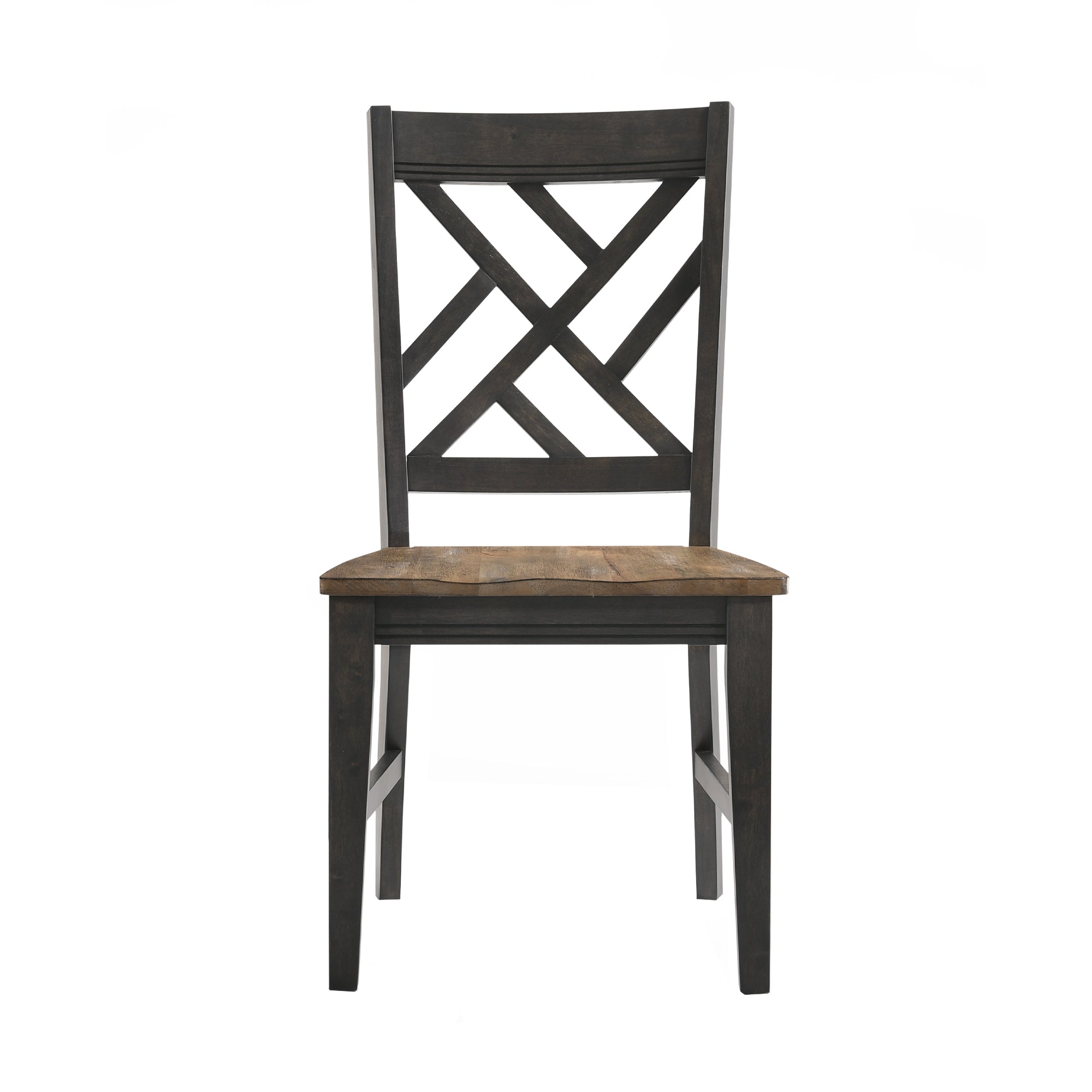Addie Lattice Back Dining Chair - Brown Wooden Accent Chair for Kitchen, Dining Room & Breakfast Nook - Comfortable & Stylish Seating Solution