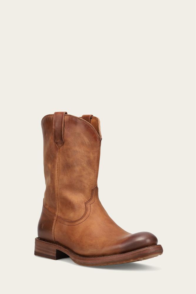 Frye Men's 40708 Leather Boots - Brown Medium - Classic Casual & Work Boots for Everyday Wear, Outdoor Activities & Office Style