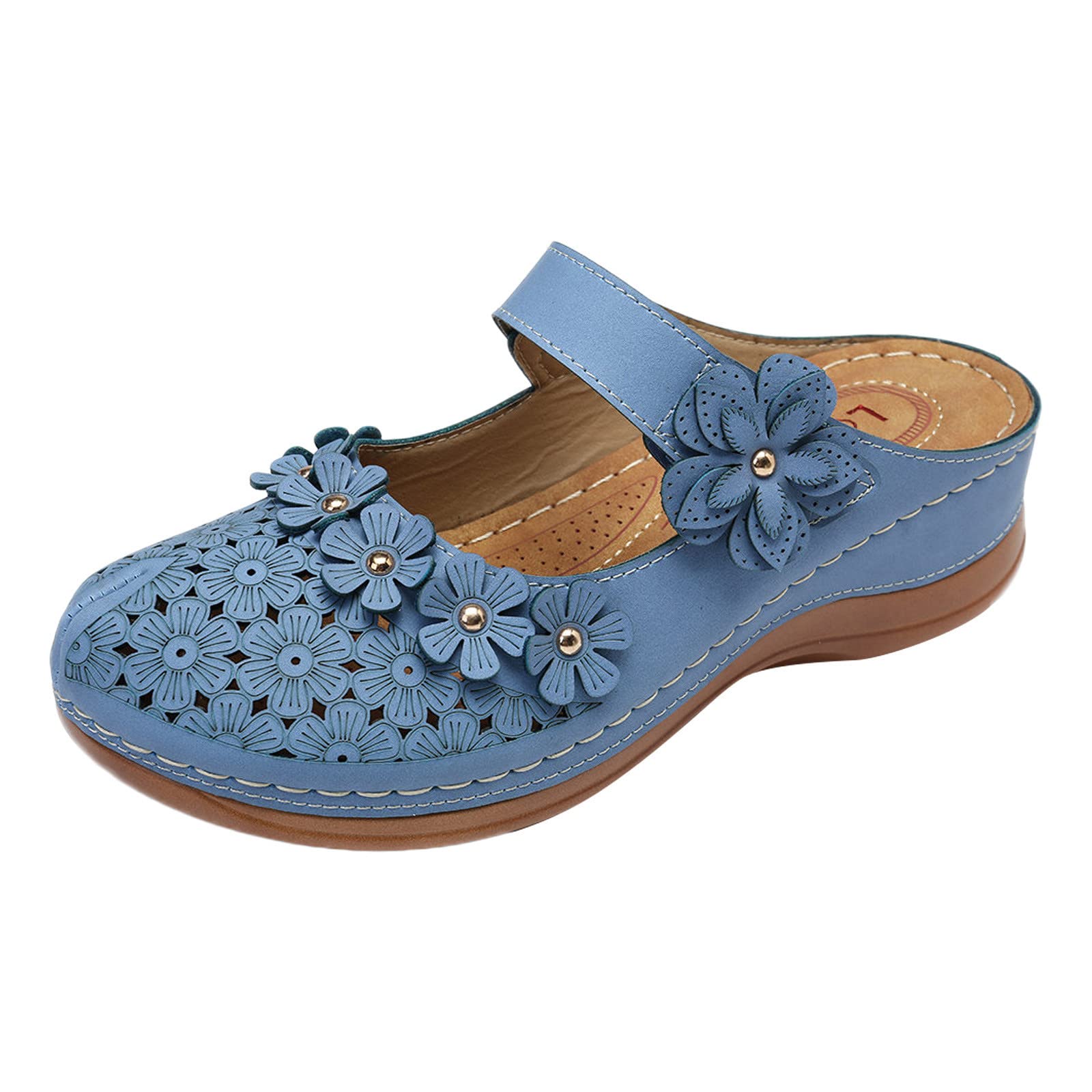 Best Women's Sandals - Comfortable Hollow Out Round Toe Wedge Slippers for Ladies & Girls | Perfect for Beach, Vacation & Summer Outfits