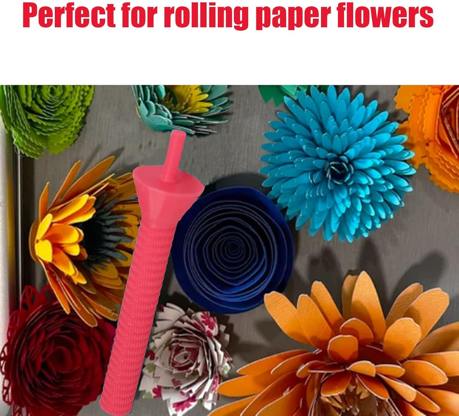 JILINWEI Purple Paper Flower Quilling Tool Set - Slotted Rolling Curling Kit for DIY Craft Projects - Perfect for Scrapbooking, Card Making, and Home Decor