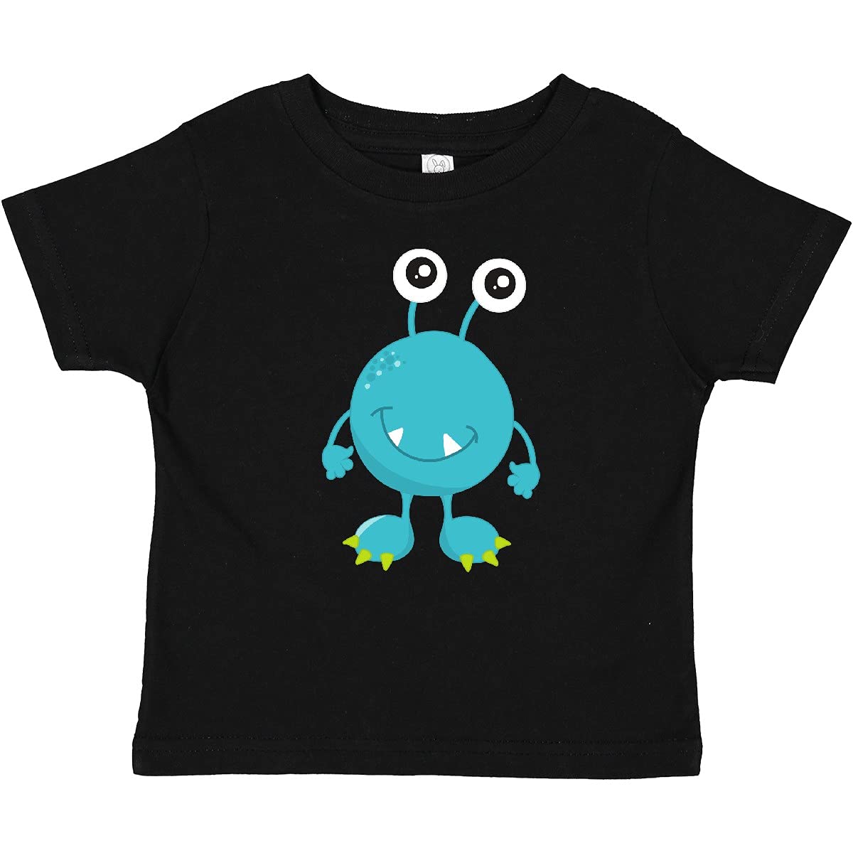 Inktastic Cute Monster Funny Baby T-Shirt - Blue Silly Graphic Tee for Kids Birthday Parties & Casual Everyday Wear