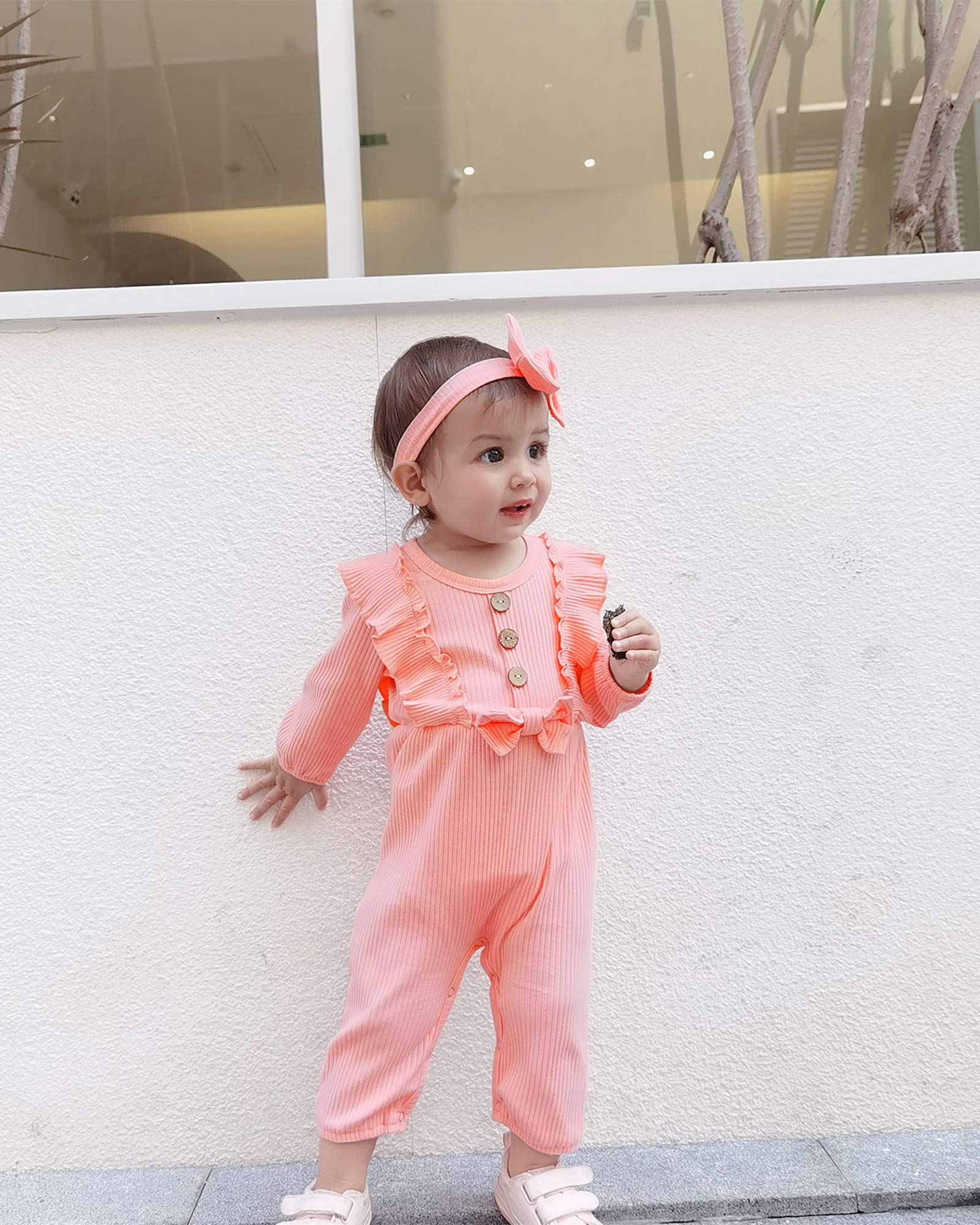 Mioglrie Newborn Baby Girl Clothes - Soft Cotton Short Sleeve Romper Jumpsuit for Summer | Perfect for Playtime, Photoshoots & Daily Wear