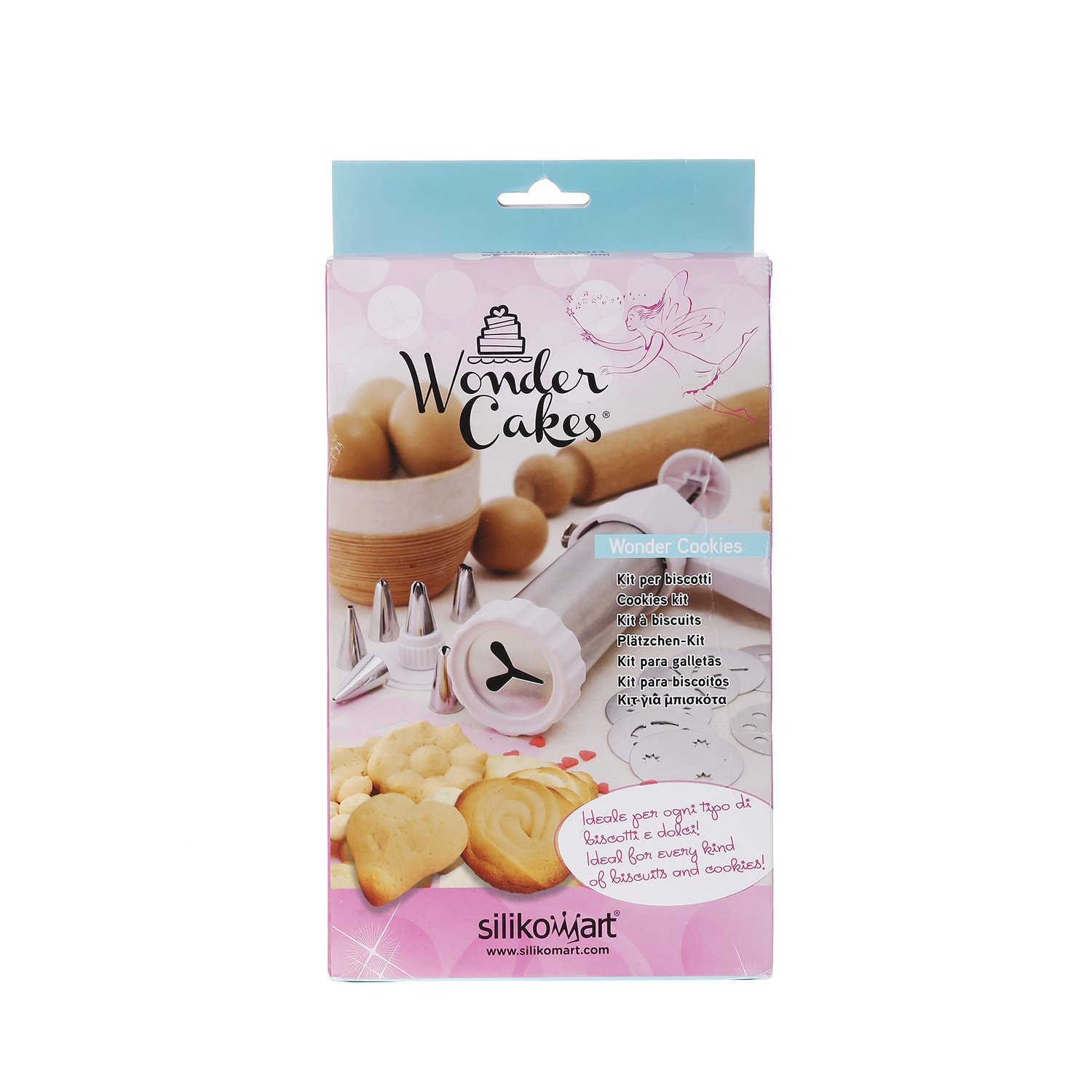Silikomart Wonder Cakes Collection - Stainless Steel Cookie Press Kit for Baking, Cake Decorating & Pastry Making - Perfect for Holidays, Parties & DIY Desserts
