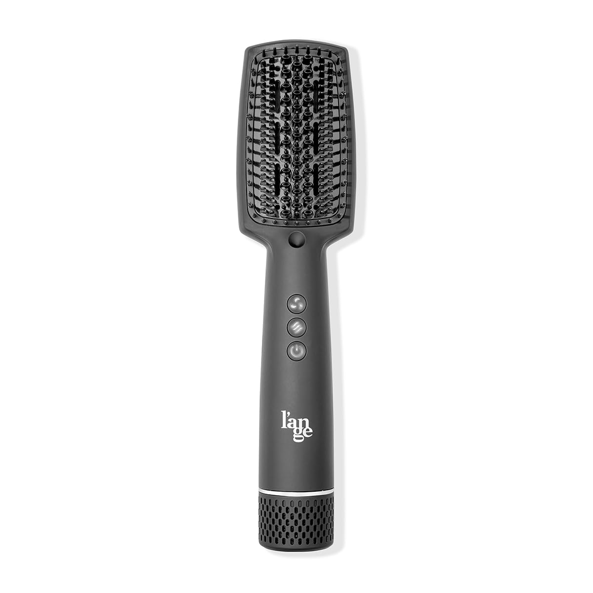 L'ANGE HAIR AIRess 2-in-1 Straightening Brush & Blow Dryer Combo for Smooth & Voluminous Hair - Black | Perfect for Home Styling, Travel & Salon-Quality Results