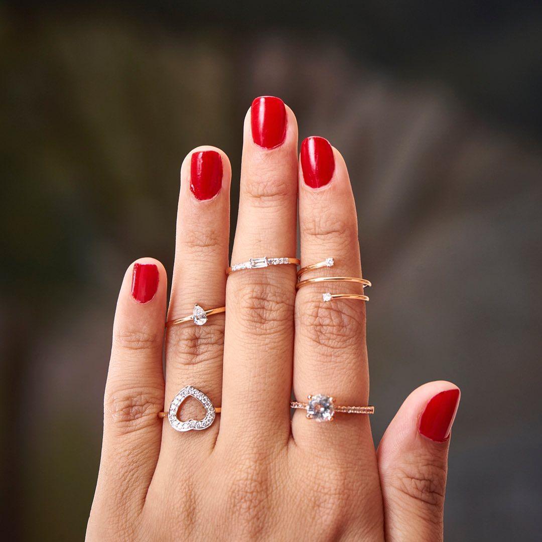 10K Rose Gold Diamond Spiral Ring for Women - Elegant Stackable Band for Engagement, Wedding, Anniversary & Everyday Wear