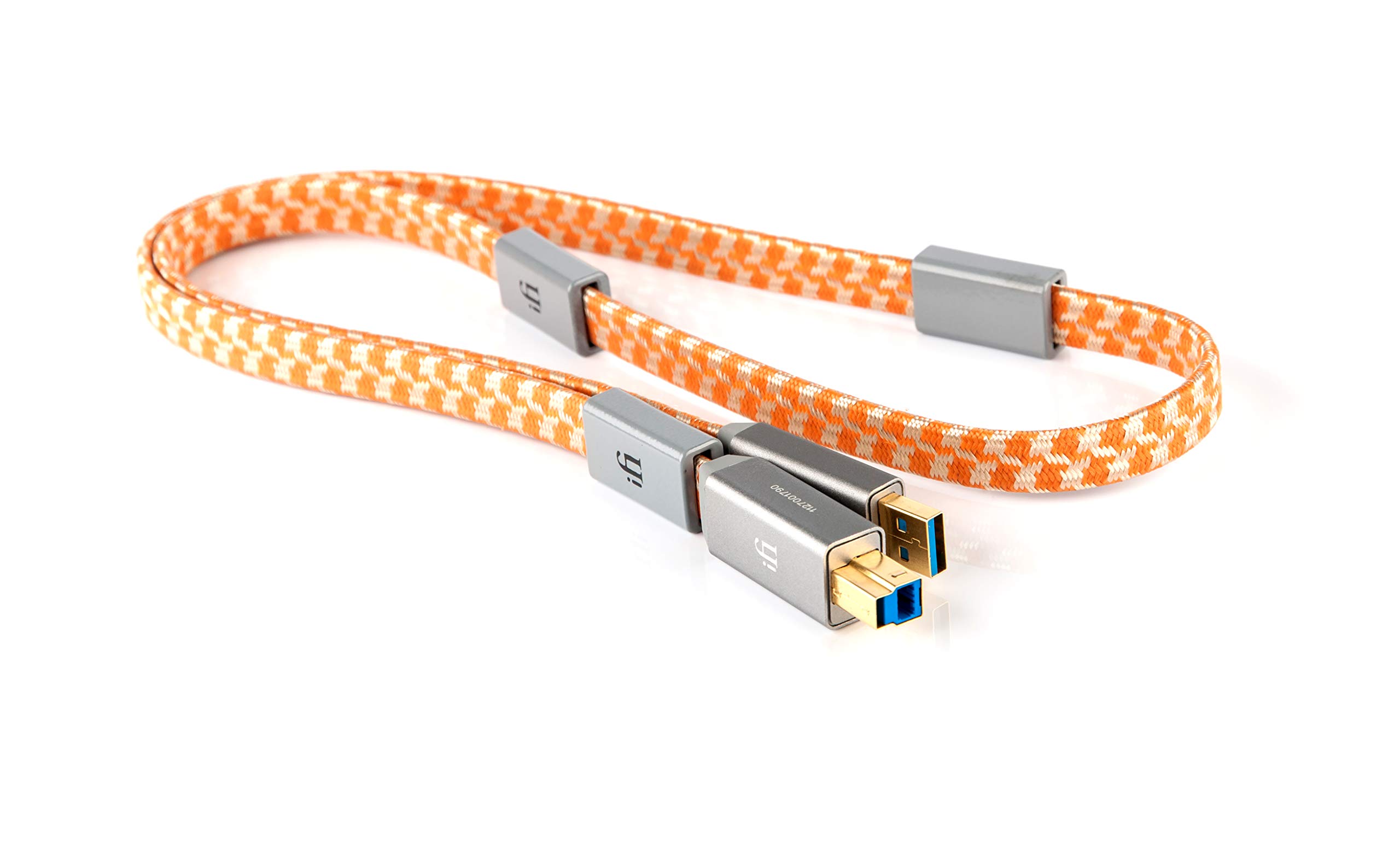 Premium iFi Mercury3.0 Audiophile USB 3.0 A to B Cable - High-Speed Data & Lossless Audio Transfer (0.5m, USB 3.0 Type B) - Perfect for DACs, Studio Monitors & Hi-Fi Systems