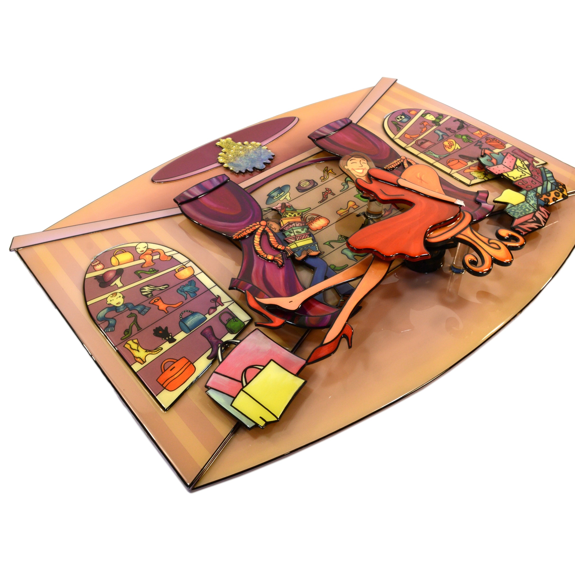 Original 3D Motion Wall Art by Debbie Brooks - Limited Edition of 250 - Rare Shoe Fits Signed Artwork - Perfect for Home Decor & Gift Giving