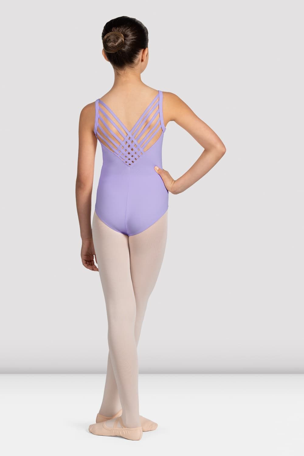 Mirella Glow Girl V-Neck Leotard for Girls - Ballet Dancewear, Gymnastics Leotard, Performance Costume - Perfect for Dance Classes, Recitals & Competitions