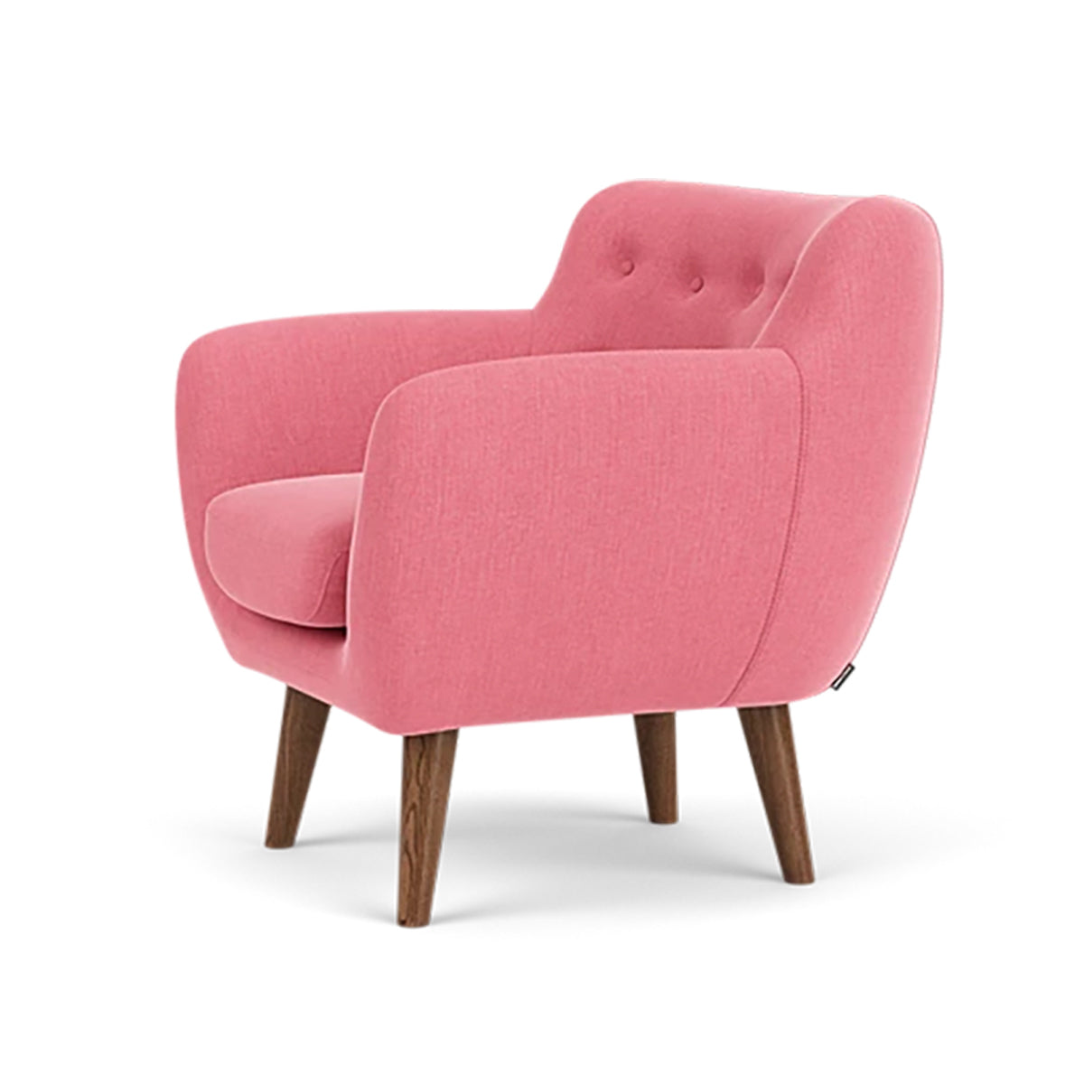 Anne Fabric Armchair - Modern Upholstered Accent Chair for Living Room, Bedroom & Office - Comfortable Lounge Chair with Sturdy Wooden Legs (Perfect for Reading, Relaxing & Home Decor)
