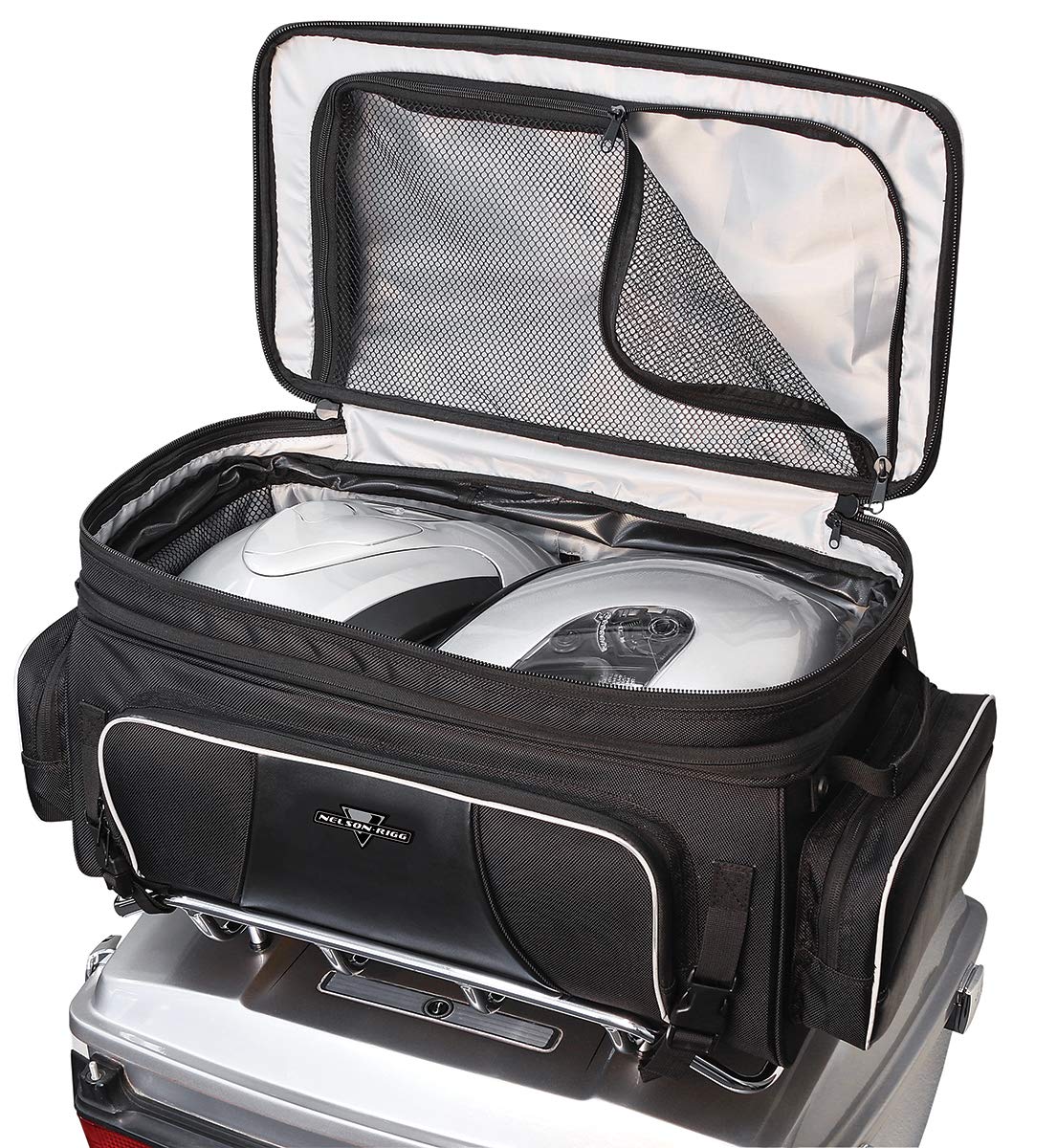 Nelson Rigg NR-300 Route 1 Traveler Tour Trunk Bag - Waterproof Motorcycle Luggage for Harley Davidson Ultra, Indian Roadmaster & Honda Gold Wing - Perfect for Long-Distance Rides & Road Trips