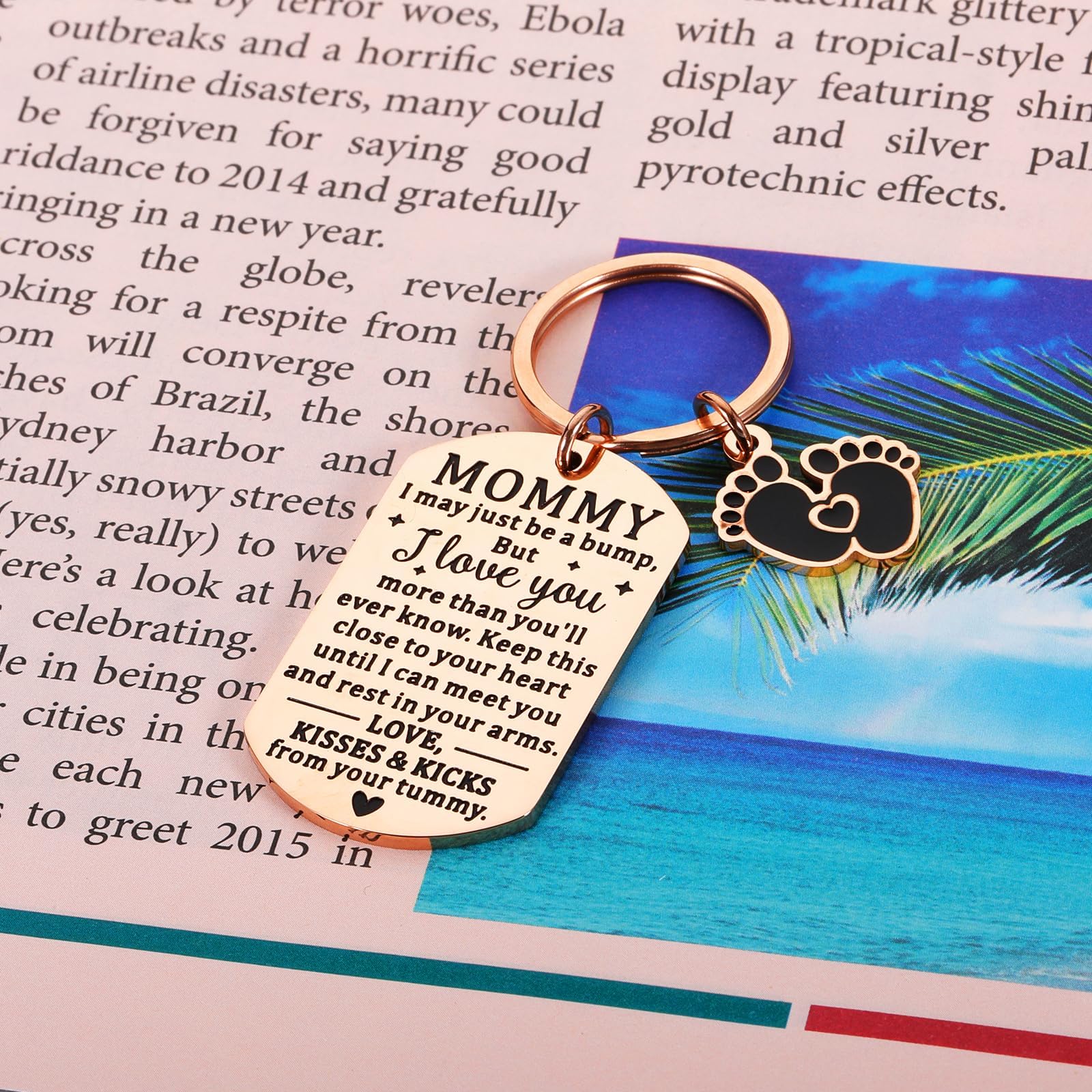 Personalized Pregnancy Keychain for Expecting Moms - Thoughtful Gift for Baby Shower, First-Time Mothers & New Moms (Mommy/Mama to Be) - Perfect for Christmas, Birthday & Special Occasions - Ideal for Nursery Decor, Baby Announcements & Pregnancy Milestones