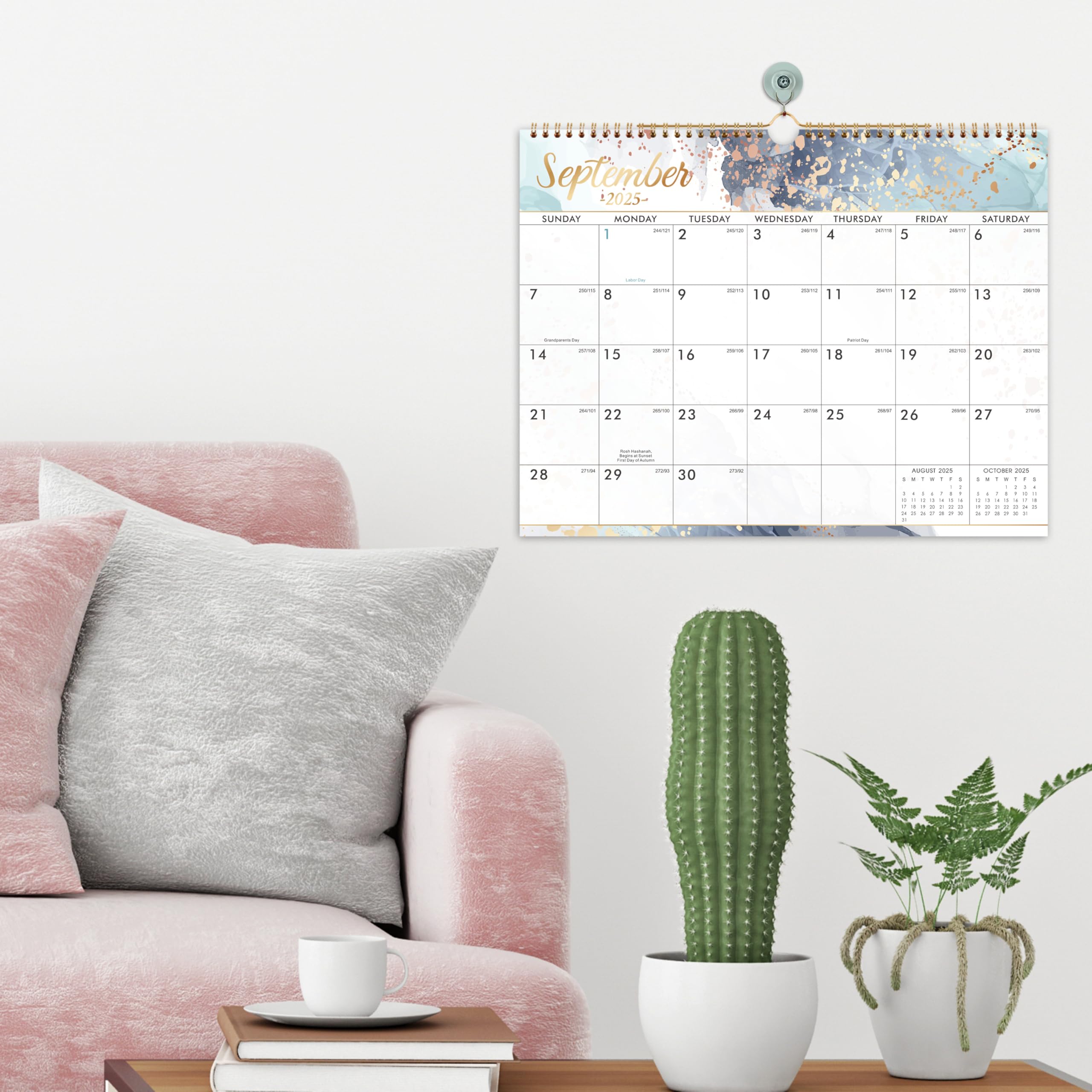 Lemome 2025-2026 Wall Calendar | 18-Month Large Planner (Jan 2025 - Jun 2026) | 14.8 x 11.4 Inches with Julian Dates | Perfect for Office, Home & School Organization
