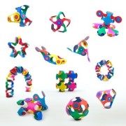 Clixo Tiny and Mighty Magnetic Building Tiles - STEM Educational Toys for Kids, Creative Construction Playset for Home & Classroom Learning Activities