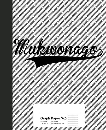 5x5 Graph Paper Notebook - Premium MUKWONAGO Grid Journal for Math, Engineering & Sketching | Weezag 5x5 Grid Paper | Ideal for Students, Architects & Artists