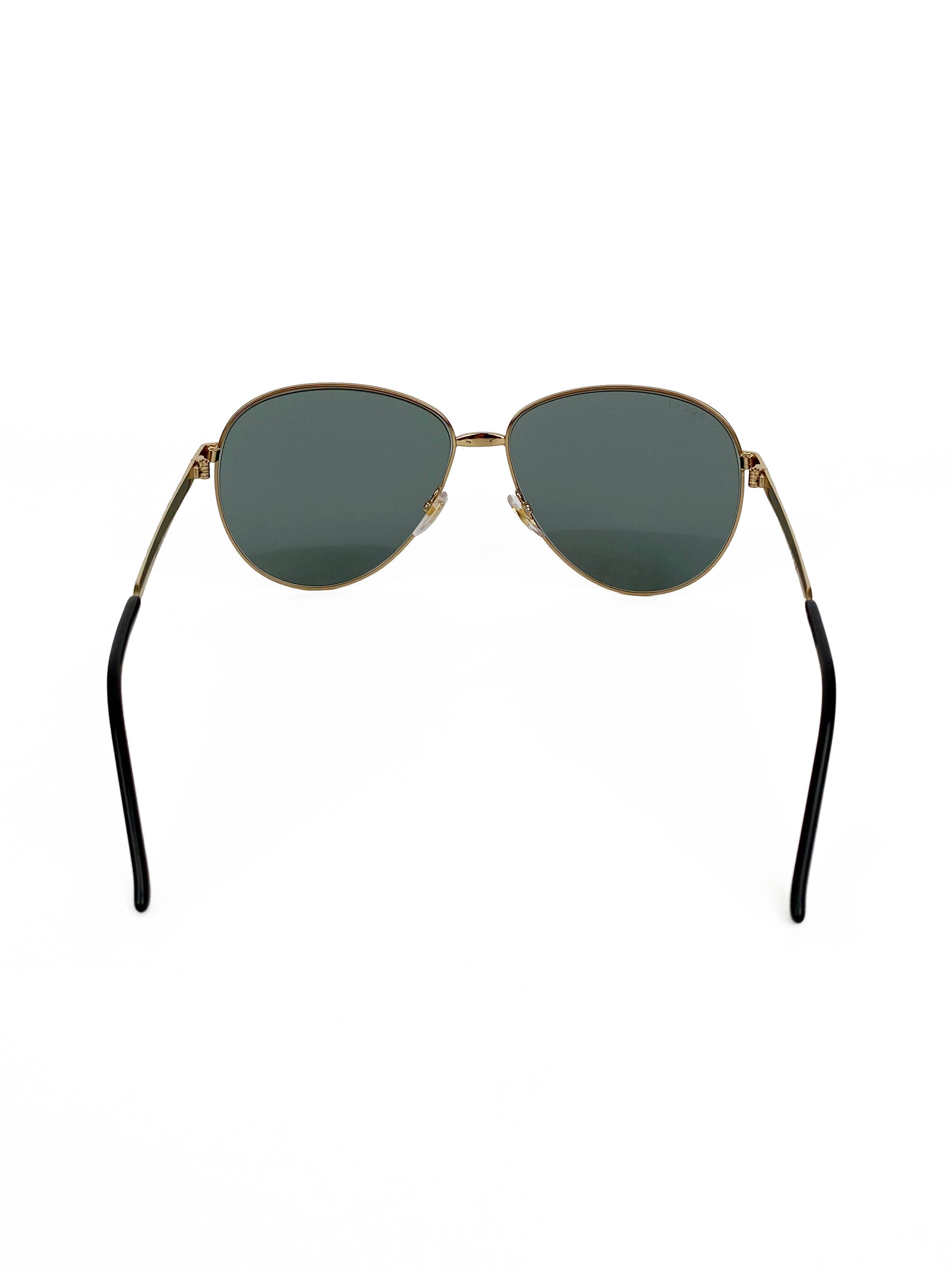 Gucci GG0138S Aviator Sunglasses for Women & Men - Luxury Designer Polarized UV Protection - Perfect for Driving, Travel & Fashion Accessories