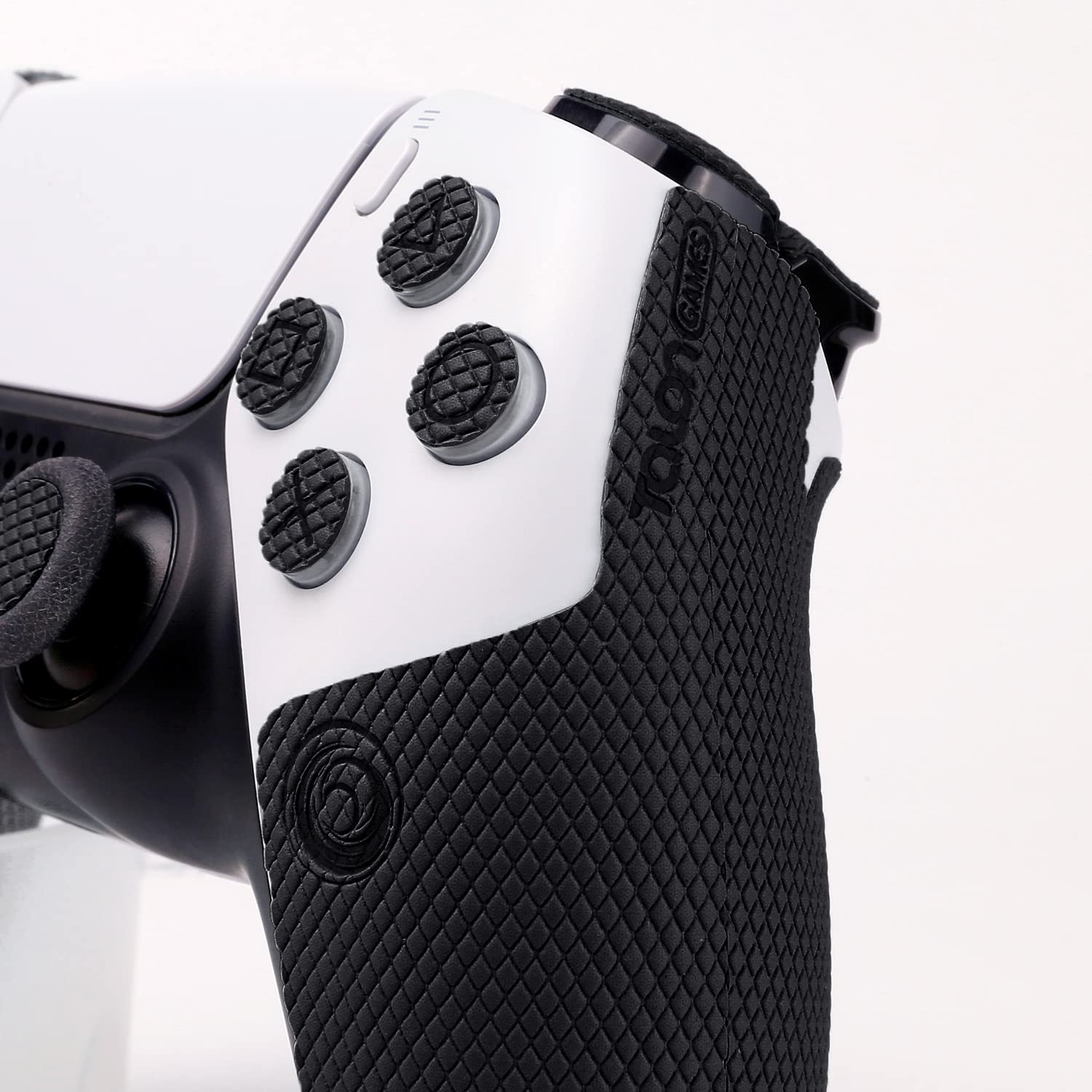 Premium Anti-Slip PS5 Controller Grips for DualSense - Sweat-Absorbent Textured Skin Kit with Enhanced Handle, Buttons, Triggers & D-Pad (Pro Version Black) - Perfect for Gaming, Esports & Long Play Sessions