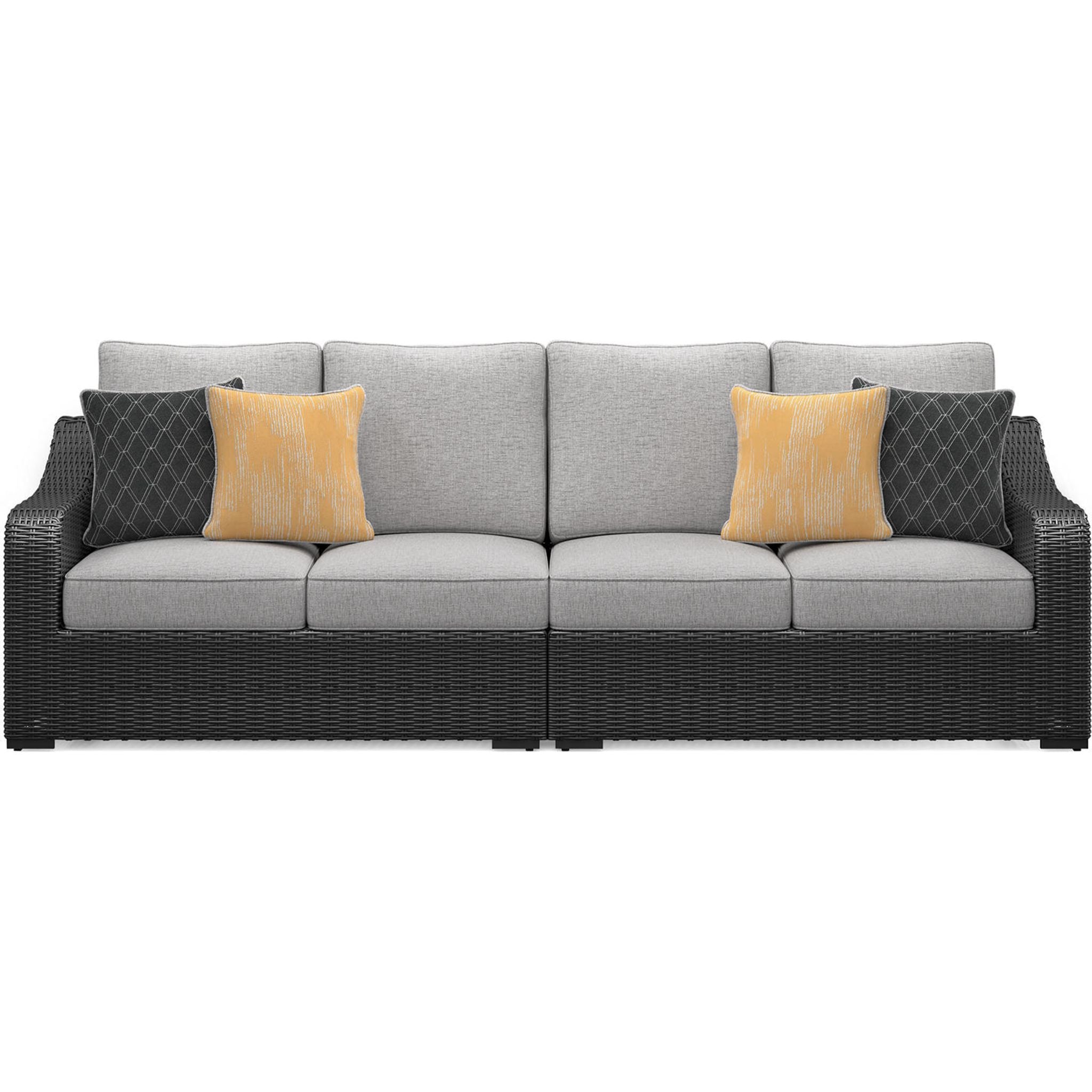 Beachcroft 2-Piece Outdoor Modular Sectional Sofa Set - Water-Resistant Patio Furniture for Poolside, Garden & Backyard Relaxation