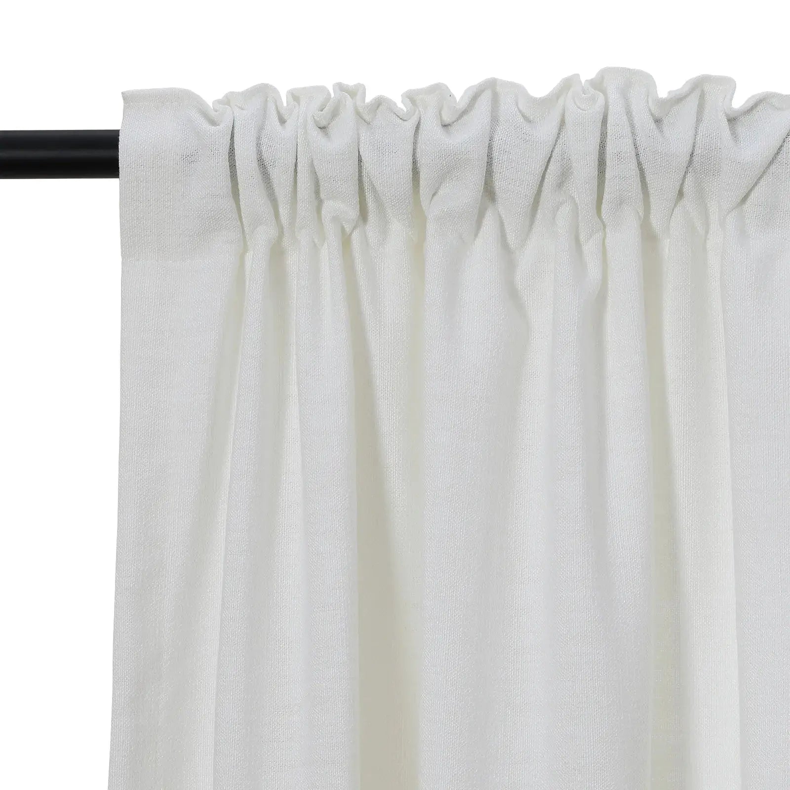 Isabella Heavyweight Cotton Blackout Curtains - Soft Top Thermal Insulated Drapes for Living Room & Bedroom - Noise Reducing & Energy Saving Window Treatments