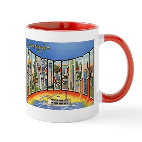 White/Red Inside - Mississippi MS Mug
