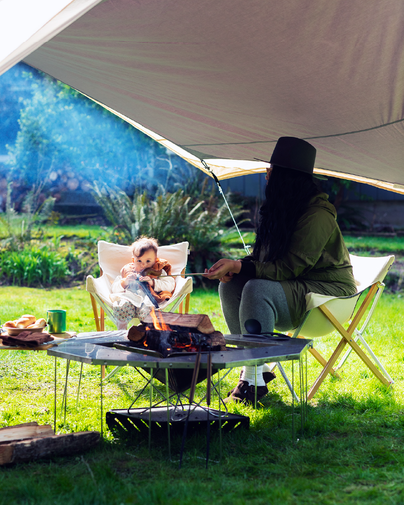 Takibi Tarp Hexa Set M - Waterproof Camping Shelter for Outdoor Adventures - Perfect for Hiking, Backpacking & Beach Trips