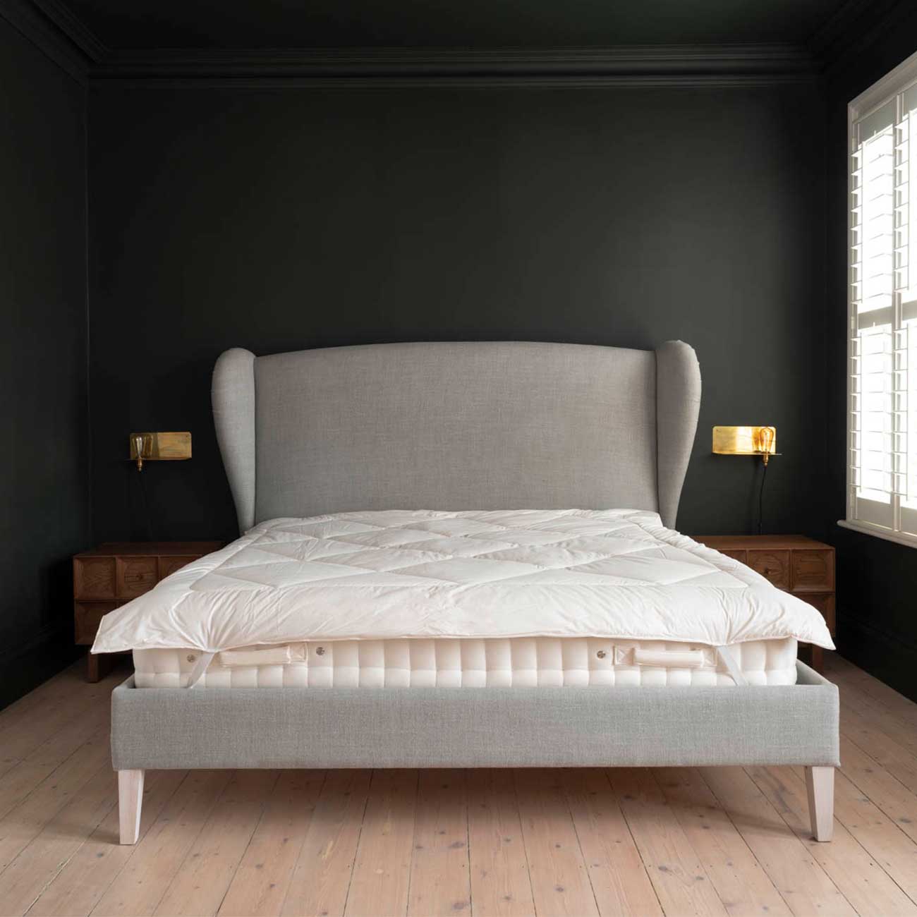 Premium Merino Wool Mattress Topper - Queen Size, Natural Hypoallergenic & Temperature Regulating - Perfect for Allergy Relief, Back Pain & All-Season Comfort - Ideal for Bedroom, Guest Room & RV Use