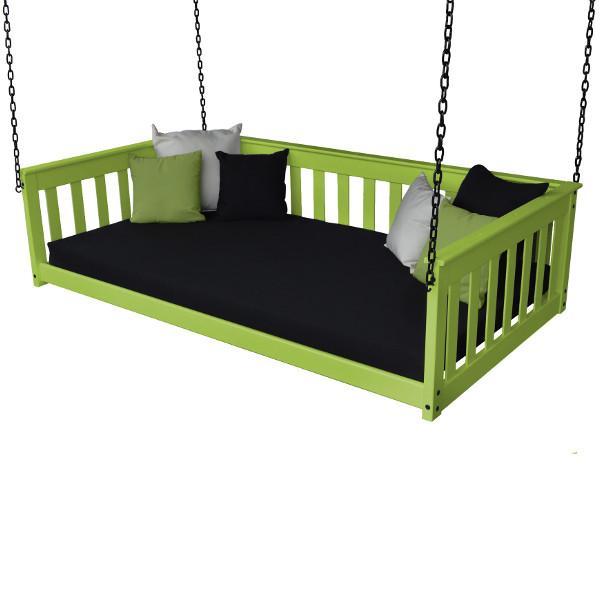VersaLoft Mission Hanging Daybed with Chain - Outdoor Hammock Swing Bed for Patio, Garden, Backyard Relaxation and Boho Decor