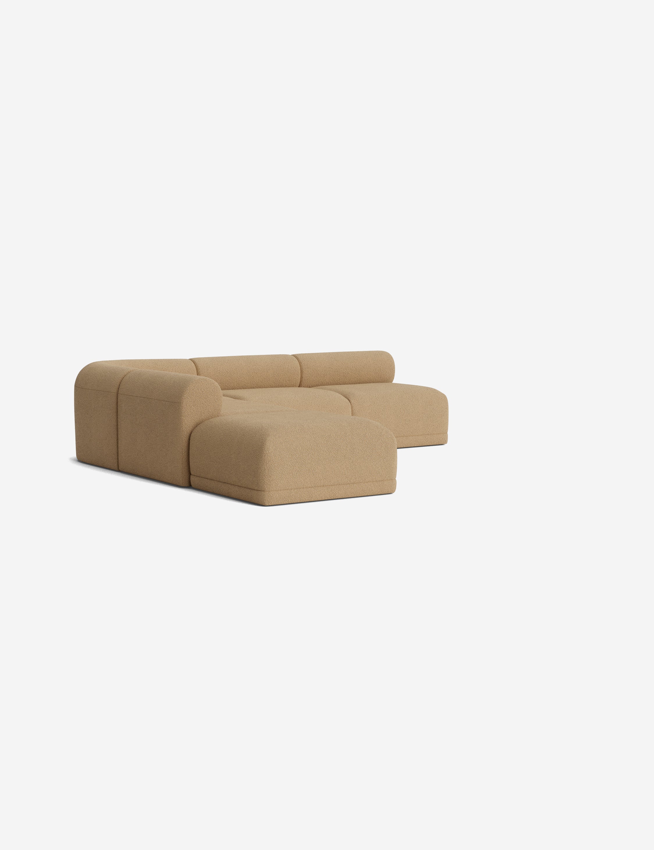Modern Carson Sectional Sofa with Ottoman - Comfortable L-Shaped Couch for Living Room, Family Room & Home Theater - Perfect for Relaxing, Entertaining & Movie Nights