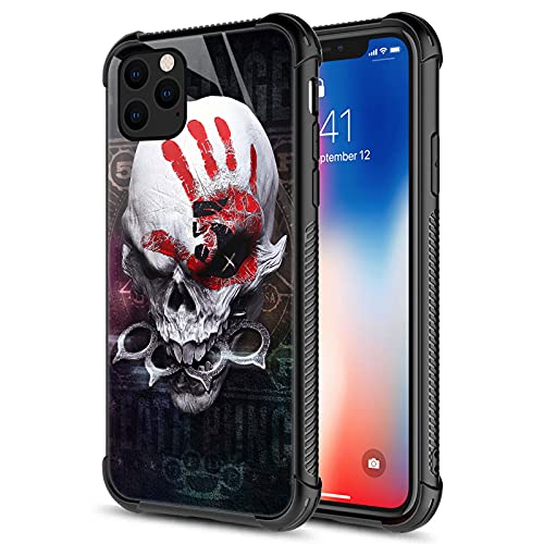 Red Palm And Skull