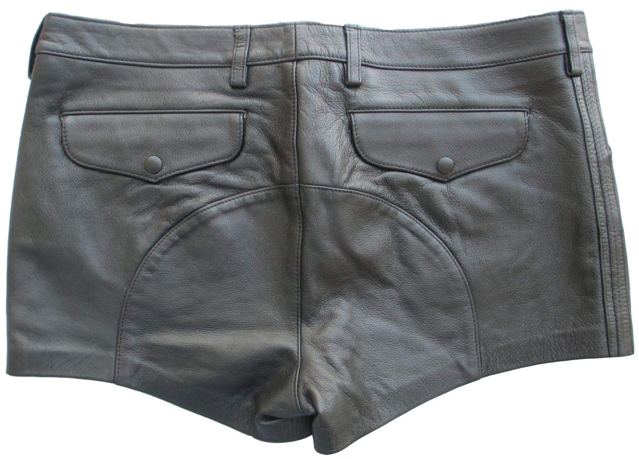 Premium Genuine Lambskin Leather Boxer Shorts for Men - Comfortable Gym & Workout Underwear - MS006 by Koza Leathers - Ideal for Fitness, Boxing & Everyday Wear