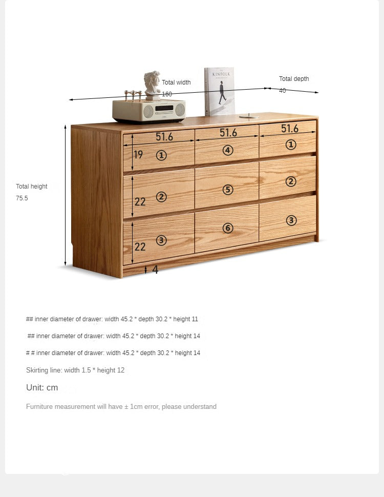 Solid Oak & Black Walnut Wood Storage Drawer - Handcrafted Wooden Organizer for Bedroom, Office, or Kitchen - Perfect for Jewelry, Utensils & Home Organization