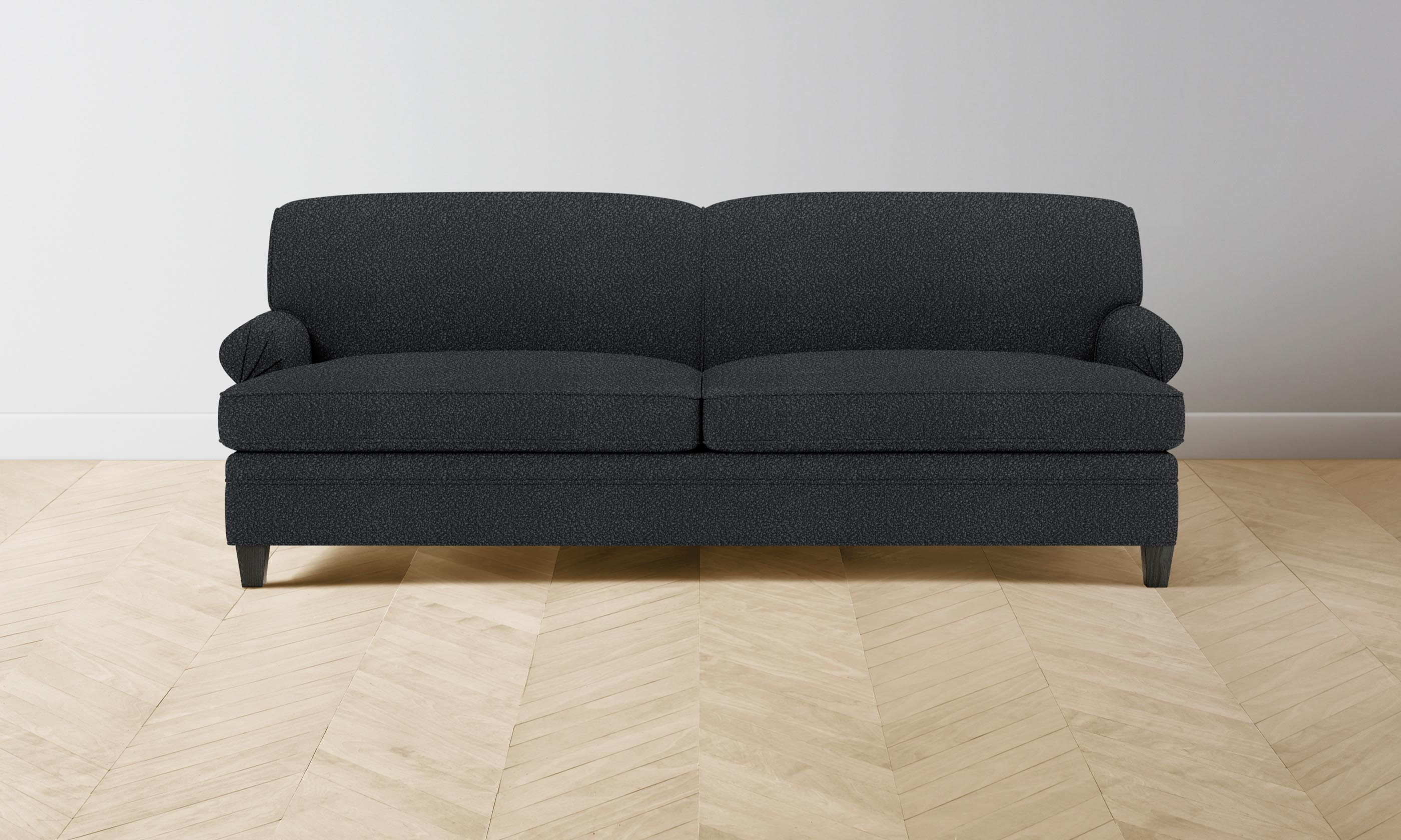 Carmine Sofa - Italian Bouclé Storm Fabric Upholstered Modern Living Room Couch for Cozy Home & Lounge Decor