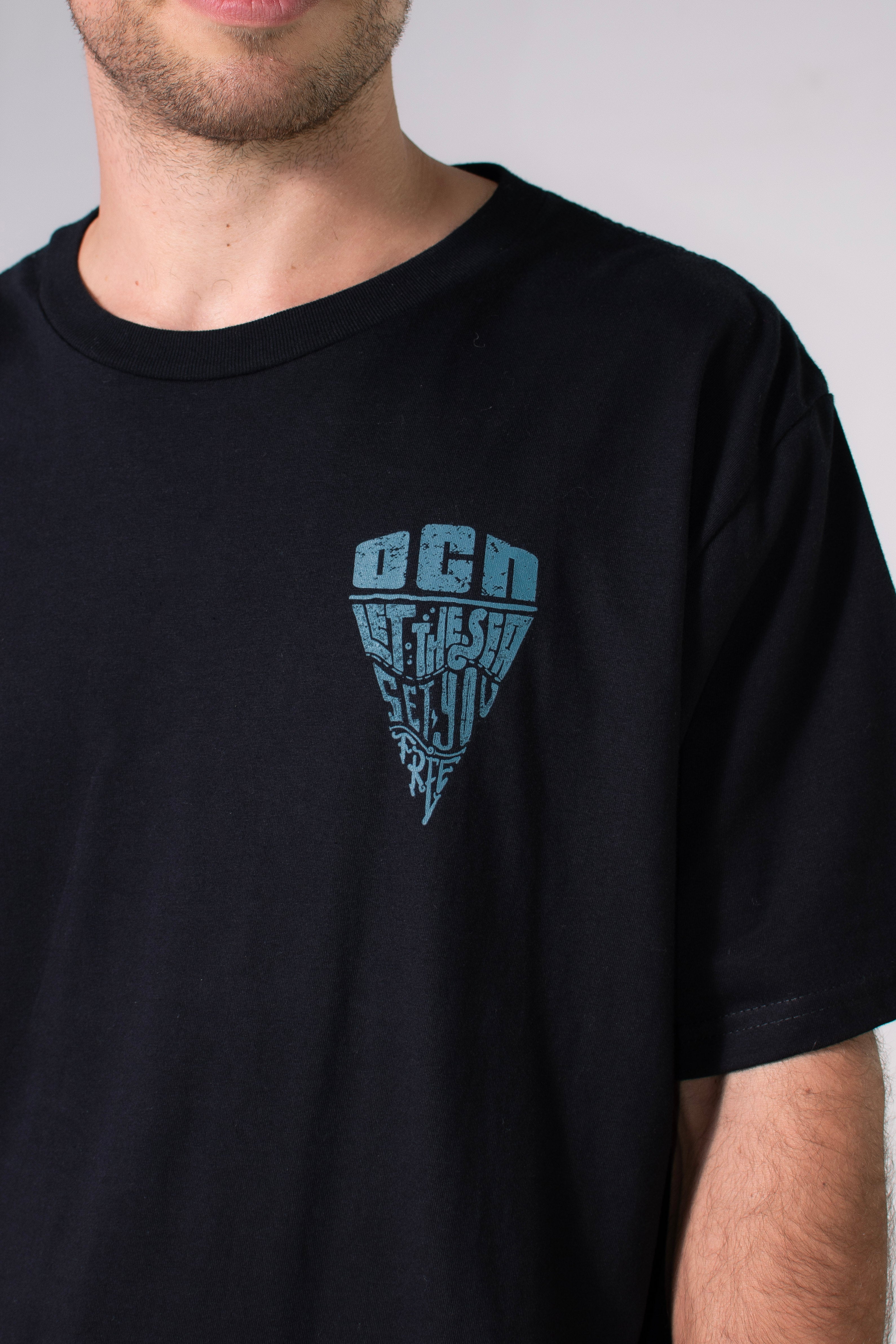 Premium Ocn Rmc H Black T-Shirt 008 - Soft Cotton Men's Tee for Casual Wear & Everyday Comfort