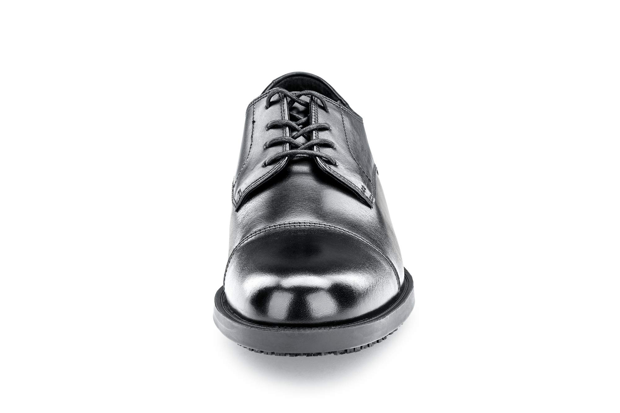 Slip-Resistant Men's Dress Shoes - Safety Oxfords for Work | Non-Skid Professional Work Shoes for Men in Brown & Black | Ideal for Restaurant, Hospitality & Office Workers