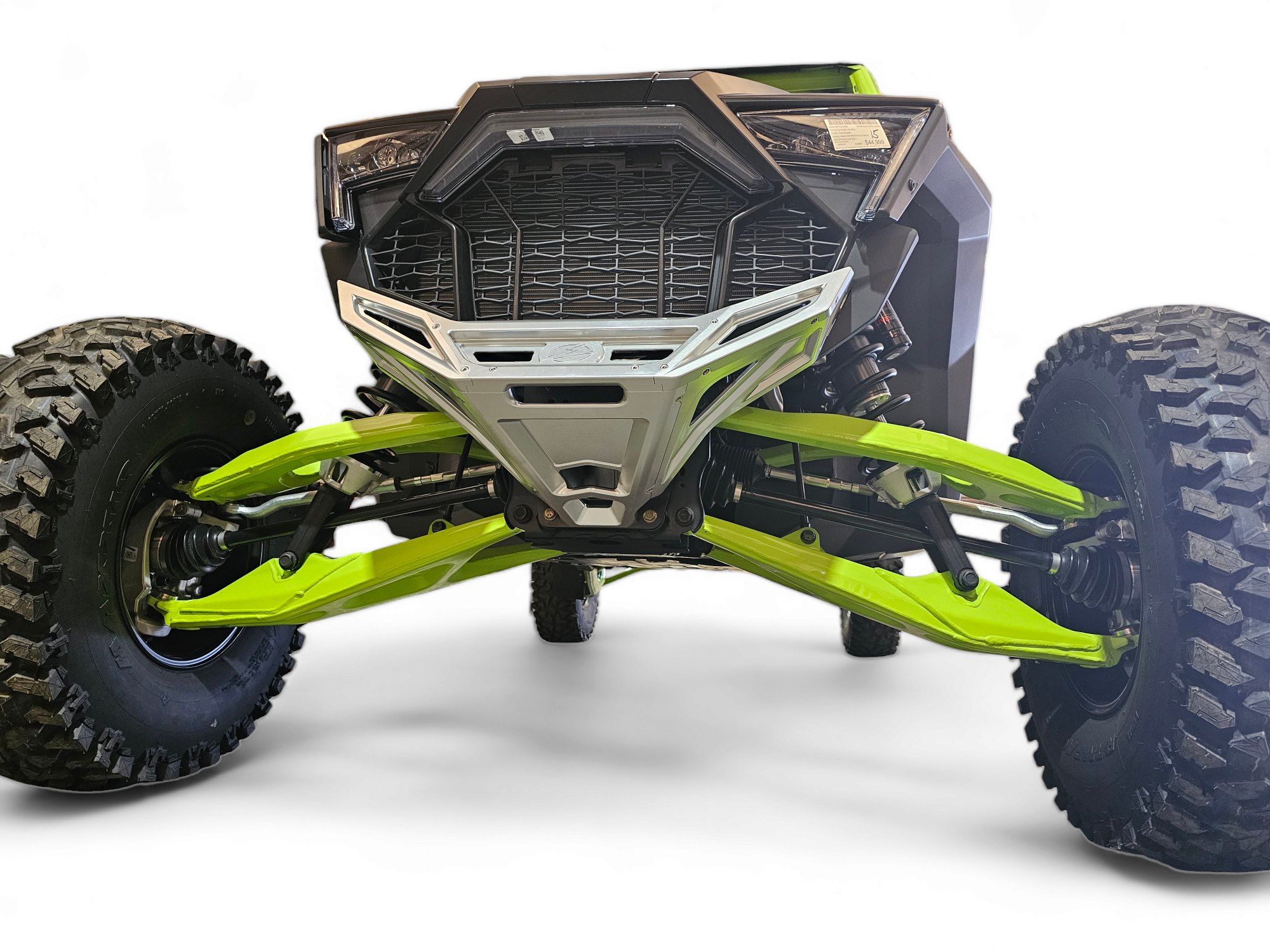 2022-2025 Polaris RZR Pro R & Turbo R Machined Billet Front Winch Bumper (Clear Anodized) - Heavy-Duty Off-Road Protection for Trail Riding & Rock Crawling - FWB610031