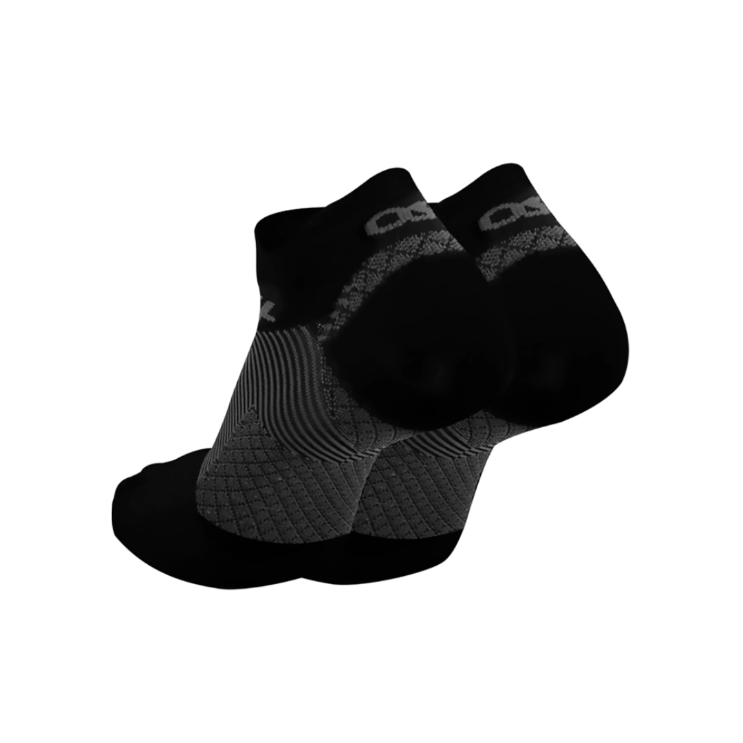 Unisex Plantar Fasciitis Relief Socks - No Show Invisible Ankle Support Socks for Men & Women - Black - Perfect for Running, Walking & All-Day Comfort