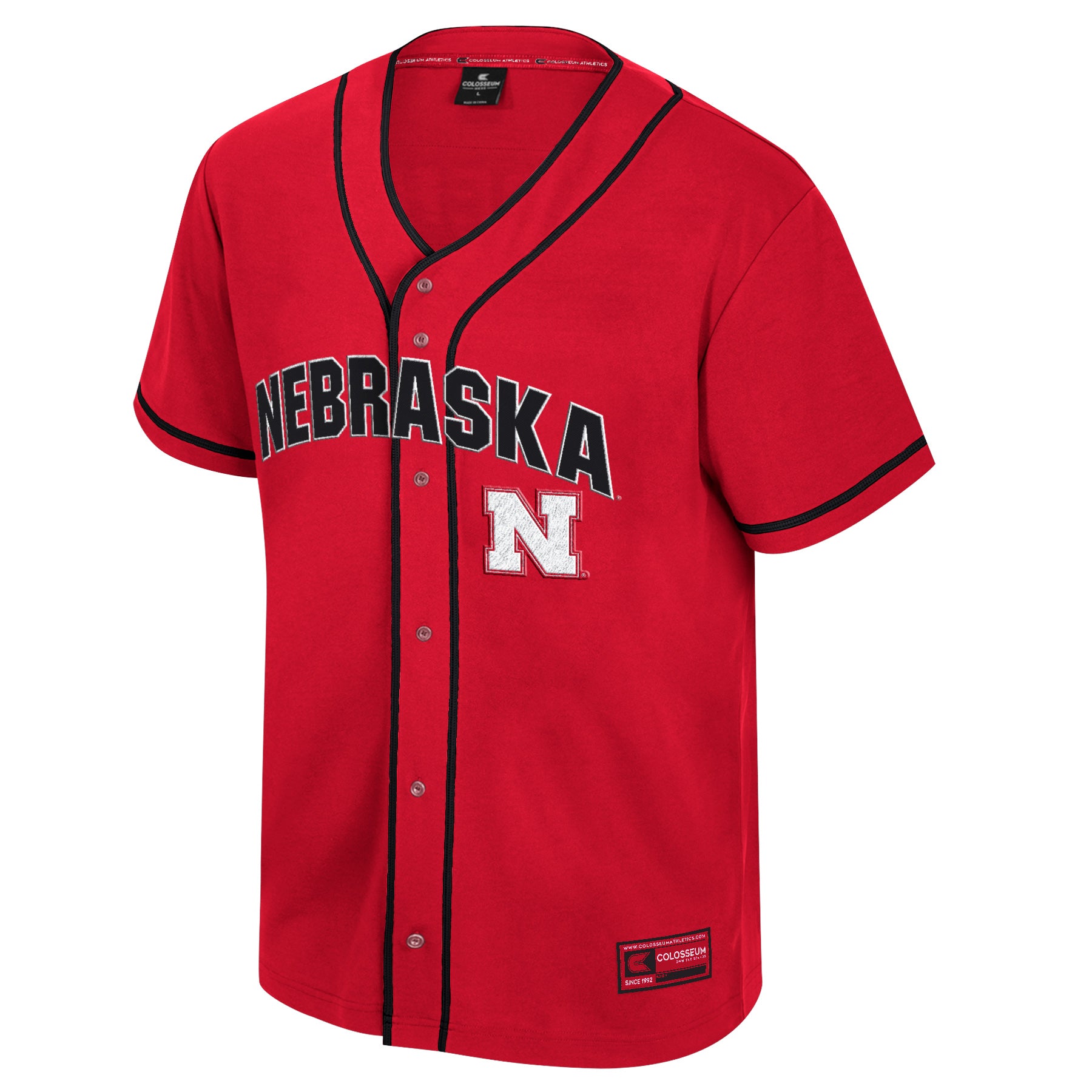 Nebraska Huskers Men's Baseball Jersey - Official Detonation Style for Game Day & Fan Support | Comfortable & Durable for Sports & Casual Wear