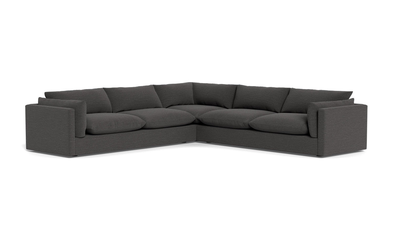 SoCo 124 Corner Sectional Sofa - Modern L-Shaped Couch with Storage & Recliner for Living Room, Family Room, or Home Theater - Comfortable Fabric Upholstery & Sturdy Frame