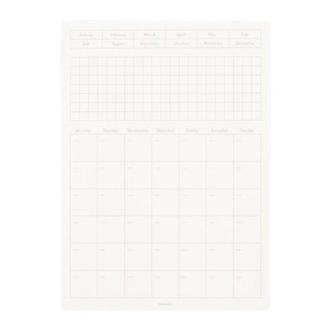 STALOGY Peel and Stick Calendar Sticker - Reusable Monthly Planner Stickers for Bullet Journal, Wall Calendar & Office Organization - Perfect for Home, School & Office Use