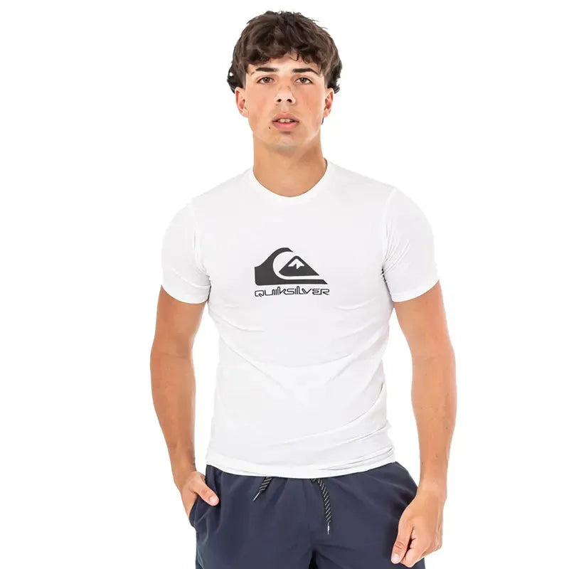 Quiksilver Men's Solid Streak Blanco Board Shorts - Quick-Dry Swim Trunks with 4-Way Stretch Lycra for Surfing, Swimming & Beach Activities