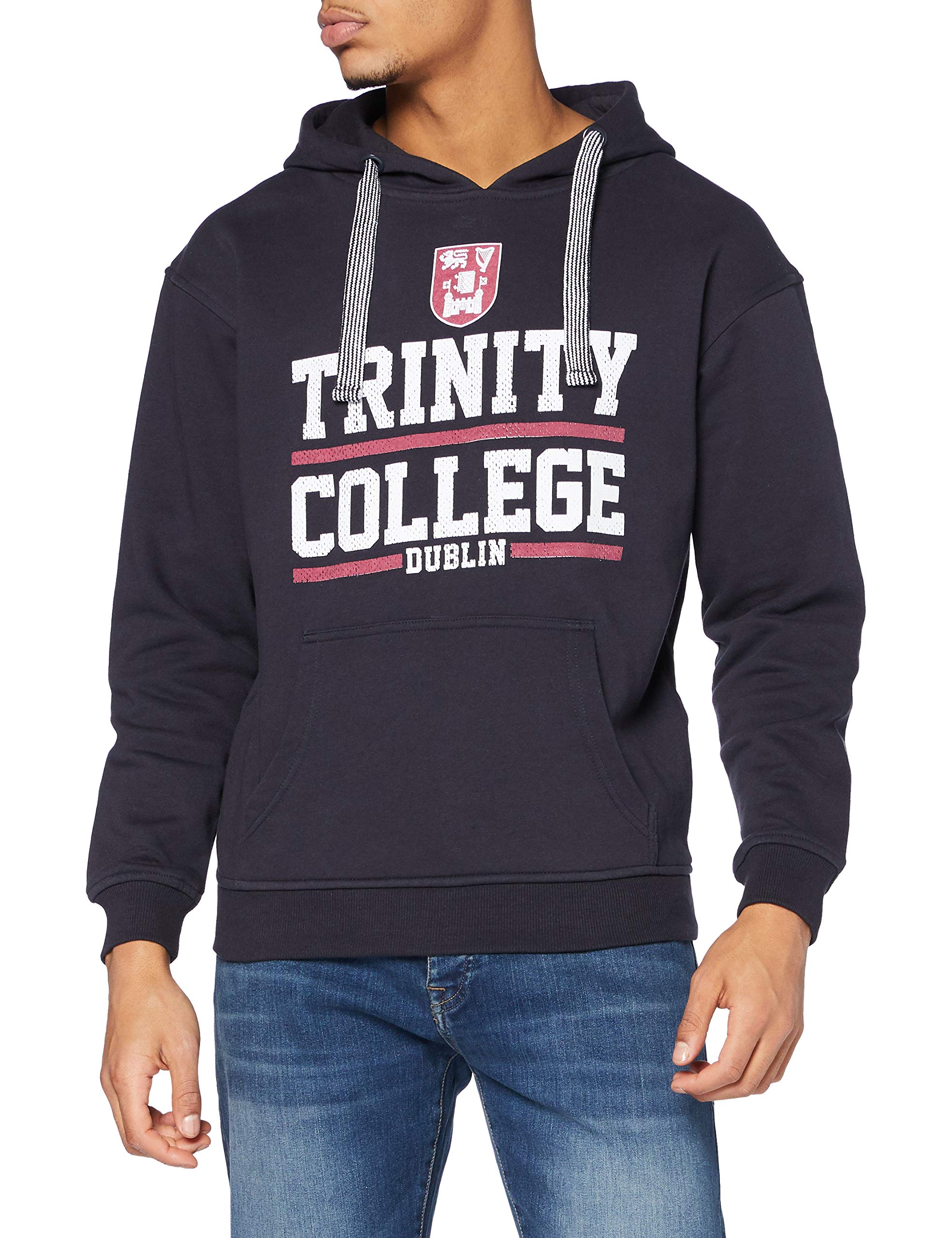 Trinity College Dublin Ireland Navy & White Mesh Hoodie - Lightweight, Breathable & Stylish for Campus Wear, Sports & Outdoor Activities