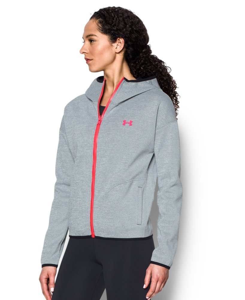 Under Armour Women's Double Threat Swacket - Lightweight Hooded Jacket for Running & Outdoor Activities | Water-Resistant & Breathable Activewear