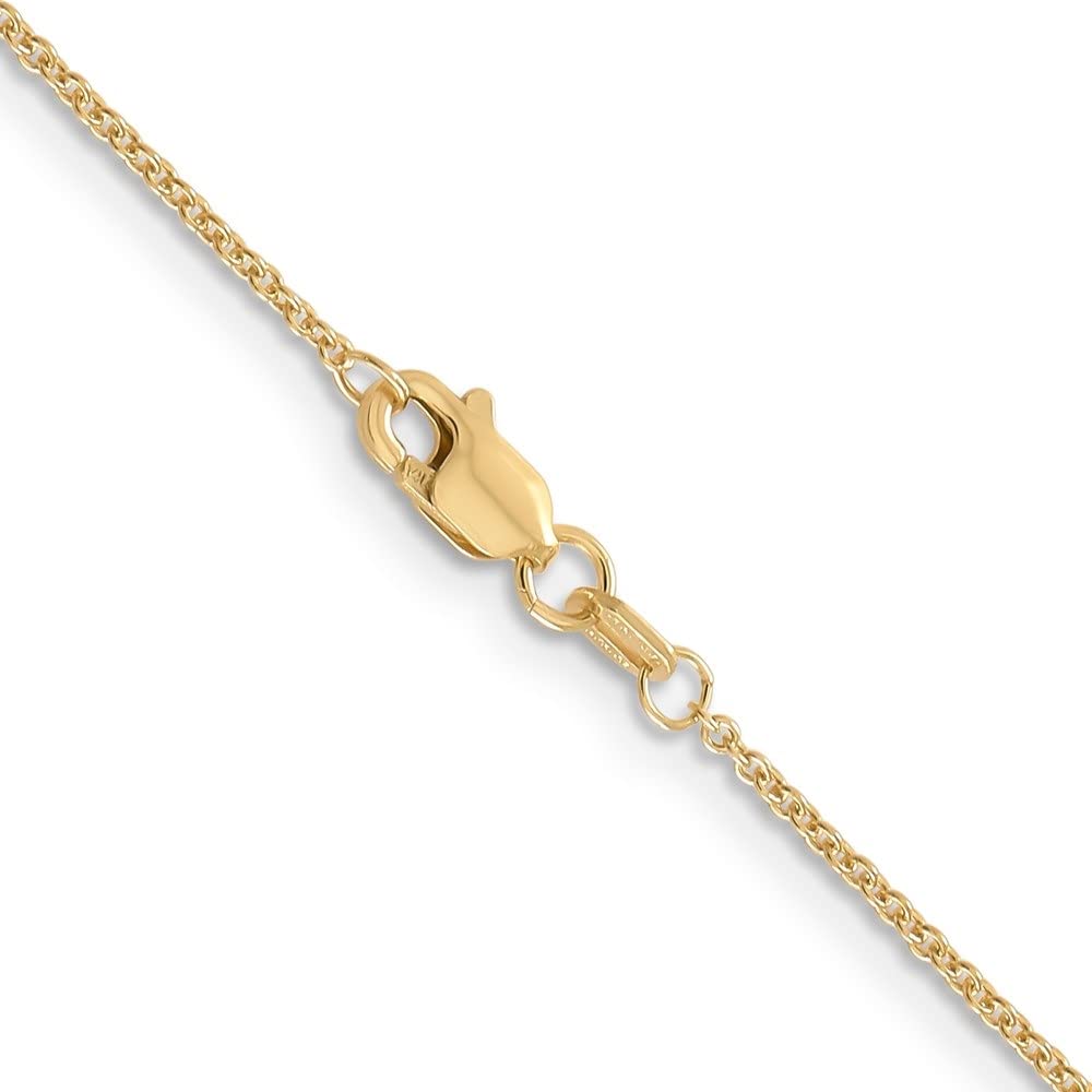 14K Gold 1.2mm Cable Chain Necklace - Dainty & Elegant Fine Jewelry for Women | Perfect for Everyday Wear, Gifts & Special Occasions