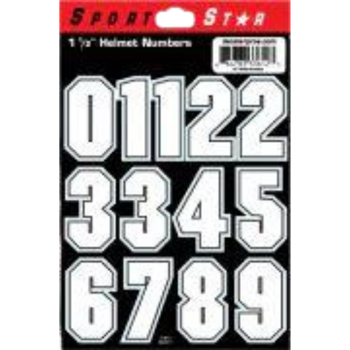 Sidelines 1.5 Inch Helmet Decal with White Outline - Perfect for Football, Hockey, and Sports Team Customization
