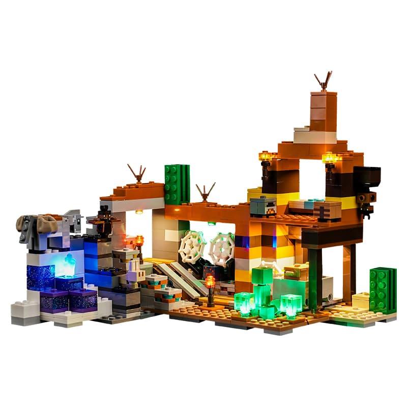 LEGO Minecraft The Badlands Mineshaft 21263 Light Kit - DIY Building Blocks Lighting Set for Kids & Adults - Perfect for Bedroom Decor, Gaming Room, and LEGO Displays