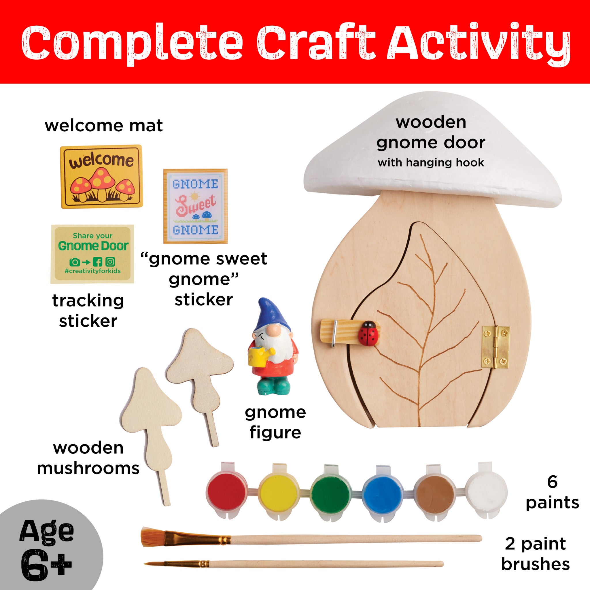 Gnome Garden Door Decor - Whimsical Outdoor Ornament for Yard & Patio - Perfect for Fairy Gardens & Home Landscaping #6388000