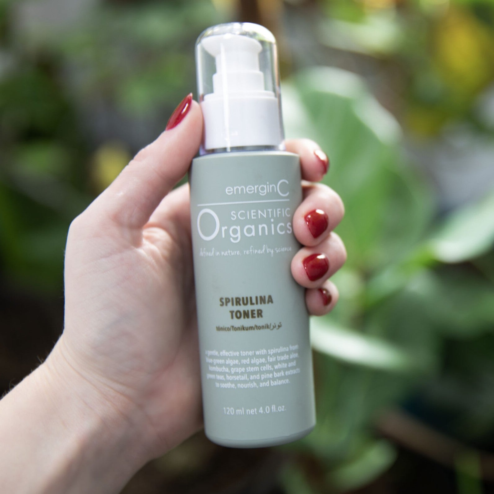 EmerginC Organics Spirulina Toner for Glowing Skin - Hydrating & Brightening Facial Toner with Organic Spirulina Extract - Perfect for Daily Skincare Routine & Sensitive Skin Care