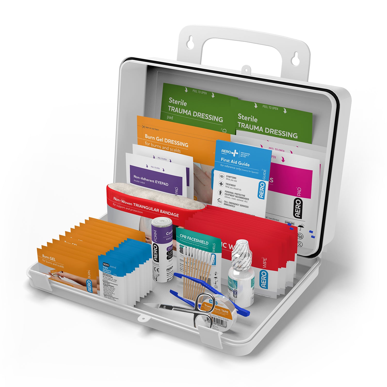 Surefill 25 Series ANSI A First Aid Kit - Weatherproof Case for Emergency, Workplace & Outdoor Safety - Perfect for Offices, Schools, Hiking & Travel