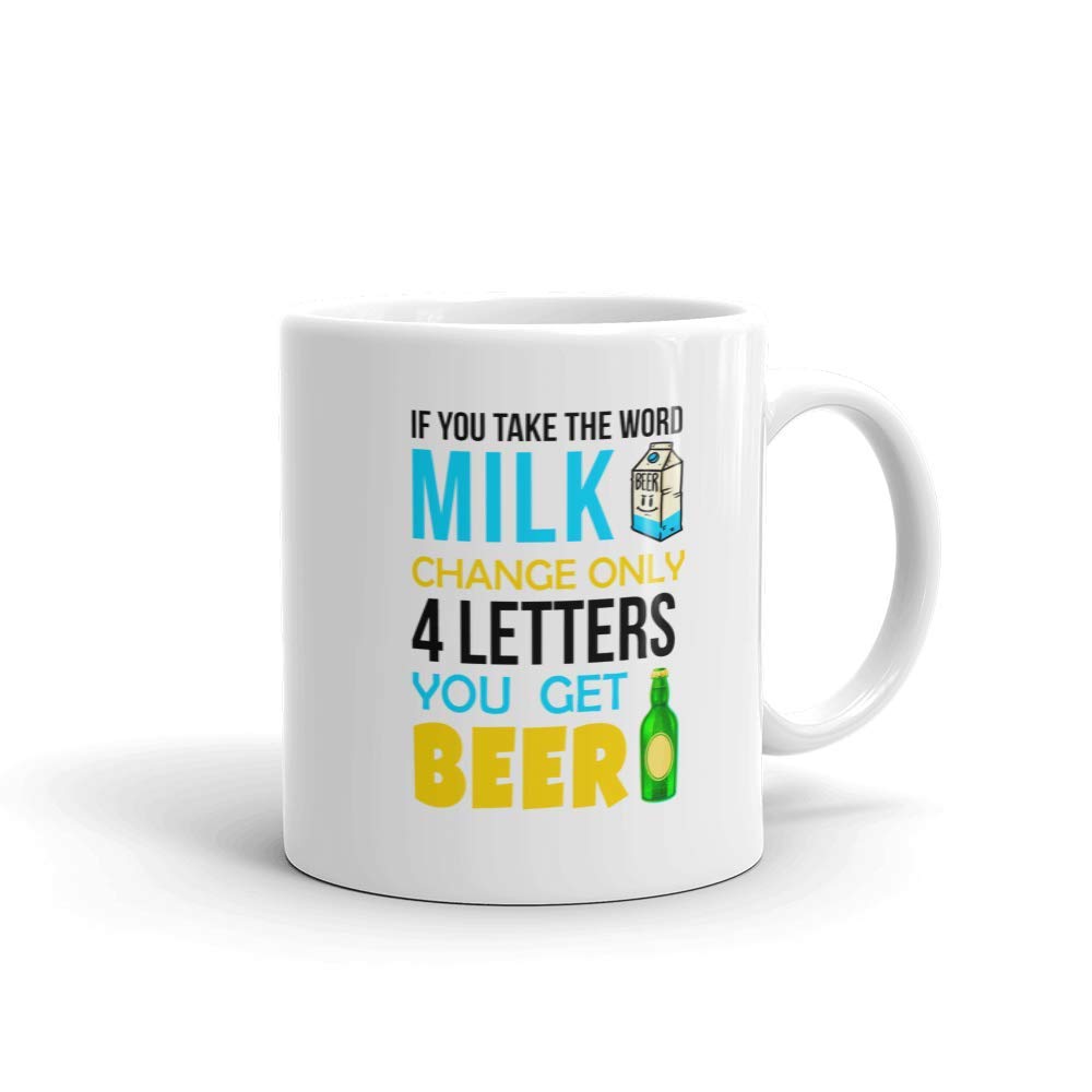 Funny Novelty Beer Mug - 11 oz Coffee & Tea Cup - Humorous Gift for Beer Lovers - Perfect for Office, Home & Parties